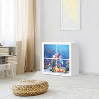 Möbelfolie Bubbles - IKEA Expedit Regal 4 Türen - Kinderzimmer