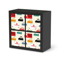 Möbelfolie Cars - IKEA Expedit Regal 4 Türen - schwarz
