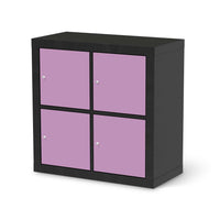 Möbelfolie Flieder Light - IKEA Expedit Regal 4 Türen - schwarz