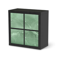Möbelfolie Jadeglück - IKEA Expedit Regal 4 Türen - schwarz