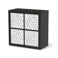 Möbelfolie Mediana - IKEA Expedit Regal 4 Türen - schwarz