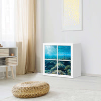 Möbelfolie Underwater World - IKEA Expedit Regal 4 Türen - Wohnzimmer