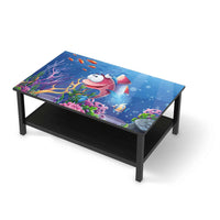 Möbelfolie Bubbles - IKEA Hemnes Couchtisch 118x75 cm - schwarz