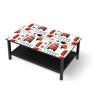 Möbelfolie Firefighter - IKEA Hemnes Couchtisch 118x75 cm - schwarz