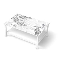 Möbelfolie Florals Plain 2 - IKEA Hemnes Couchtisch 118x75 cm - weiss