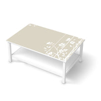 Möbelfolie Florals Plain 3 - IKEA Hemnes Couchtisch 118x75 cm - weiss