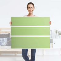 Möbelfolie Hellgrün Light - IKEA Hemnes Kommode 3 Schubladen - Folie