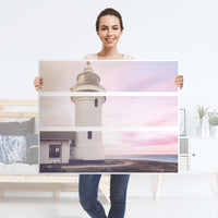 Möbelfolie Lighthouse - IKEA Hemnes Kommode 3 Schubladen - Folie