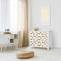 Möbelfolie Working Cars - IKEA Hemnes Kommode 3 Schubladen - Kinderzimmer