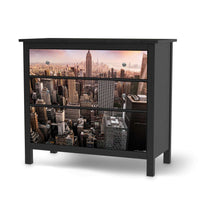Möbelfolie Big Apple - IKEA Hemnes Kommode 3 Schubladen - schwarz