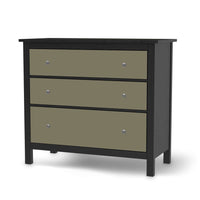 Möbelfolie Braungrau Light - IKEA Hemnes Kommode 3 Schubladen - schwarz