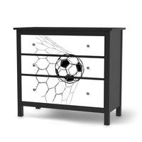 Möbelfolie Eingenetzt - IKEA Hemnes Kommode 3 Schubladen - schwarz