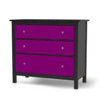 Möbelfolie Flieder Dark - IKEA Hemnes Kommode 3 Schubladen - schwarz