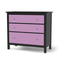 Möbelfolie Flieder Light - IKEA Hemnes Kommode 3 Schubladen - schwarz
