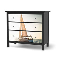 Möbelfolie Freedom - IKEA Hemnes Kommode 3 Schubladen - schwarz