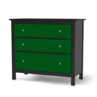 Möbelfolie Grün Dark - IKEA Hemnes Kommode 3 Schubladen - schwarz