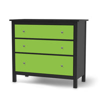 Möbelfolie Hellgrün Dark - IKEA Hemnes Kommode 3 Schubladen - schwarz