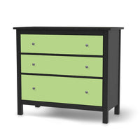 Möbelfolie Hellgrün Light - IKEA Hemnes Kommode 3 Schubladen - schwarz