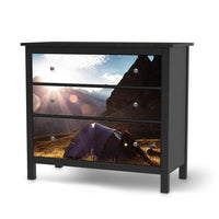 Möbelfolie Into the Wild - IKEA Hemnes Kommode 3 Schubladen - schwarz