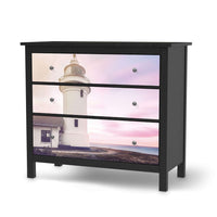 Möbelfolie Lighthouse - IKEA Hemnes Kommode 3 Schubladen - schwarz