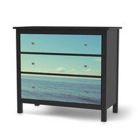 Möbelfolie Mehr Meer - IKEA Hemnes Kommode 3 Schubladen - schwarz