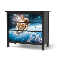 Möbelfolie Outer Space - IKEA Hemnes Kommode 3 Schubladen - schwarz
