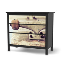 Möbelfolie Skateboard - IKEA Hemnes Kommode 3 Schubladen - schwarz