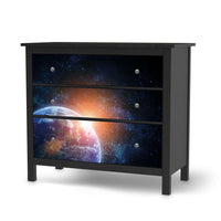 Möbelfolie Sunrise - IKEA Hemnes Kommode 3 Schubladen - schwarz