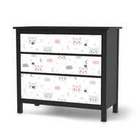 Möbelfolie Sweet Dreams - IKEA Hemnes Kommode 3 Schubladen - schwarz