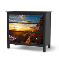 Möbelfolie Tibet - IKEA Hemnes Kommode 3 Schubladen - schwarz