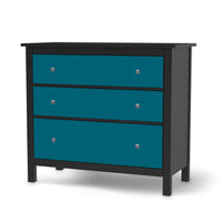 Möbelfolie Türkisgrün Dark - IKEA Hemnes Kommode 3 Schubladen - schwarz