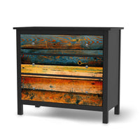 Möbelfolie Wooden - IKEA Hemnes Kommode 3 Schubladen - schwarz
