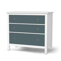 Möbelfolie Blaugrau Light - IKEA Hemnes Kommode 3 Schubladen - weiss