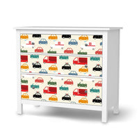 Möbelfolie Cars - IKEA Hemnes Kommode 3 Schubladen - weiss