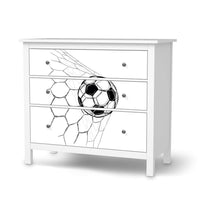 Möbelfolie Eingenetzt - IKEA Hemnes Kommode 3 Schubladen - weiss