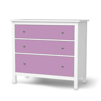 Möbelfolie Flieder Light - IKEA Hemnes Kommode 3 Schubladen - weiss