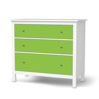 Möbelfolie Hellgrün Dark - IKEA Hemnes Kommode 3 Schubladen - weiss