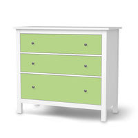 Möbelfolie Hellgrün Light - IKEA Hemnes Kommode 3 Schubladen - weiss