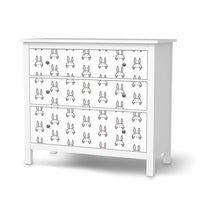 Möbelfolie Hoppel - IKEA Hemnes Kommode 3 Schubladen - weiss