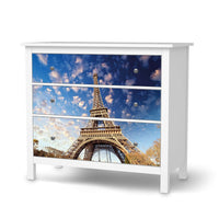 Möbelfolie La Tour Eiffel - IKEA Hemnes Kommode 3 Schubladen - weiss
