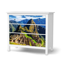 Möbelfolie Machu Picchu - IKEA Hemnes Kommode 3 Schubladen - weiss