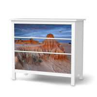 Möbelfolie Outback Australia - IKEA Hemnes Kommode 3 Schubladen - weiss