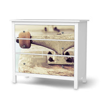 Möbelfolie Skateboard - IKEA Hemnes Kommode 3 Schubladen - weiss