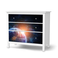 Möbelfolie Sunrise - IKEA Hemnes Kommode 3 Schubladen - weiss