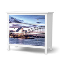 Möbelfolie Sydney - IKEA Hemnes Kommode 3 Schubladen - weiss