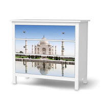 Möbelfolie Taj Mahal - IKEA Hemnes Kommode 3 Schubladen - weiss