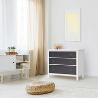 Möbelfolie Grau Dark - IKEA Hemnes Kommode 3 Schubladen - Wohnzimmer