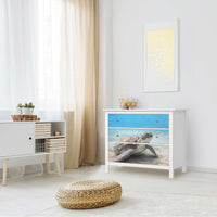 Möbelfolie Green Sea Turtle - IKEA Hemnes Kommode 3 Schubladen - Wohnzimmer