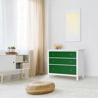 Möbelfolie Grün Dark - IKEA Hemnes Kommode 3 Schubladen - Wohnzimmer