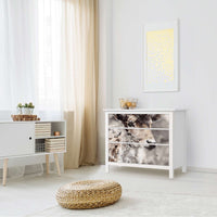 Möbelfolie Hirsch - IKEA Hemnes Kommode 3 Schubladen - Wohnzimmer